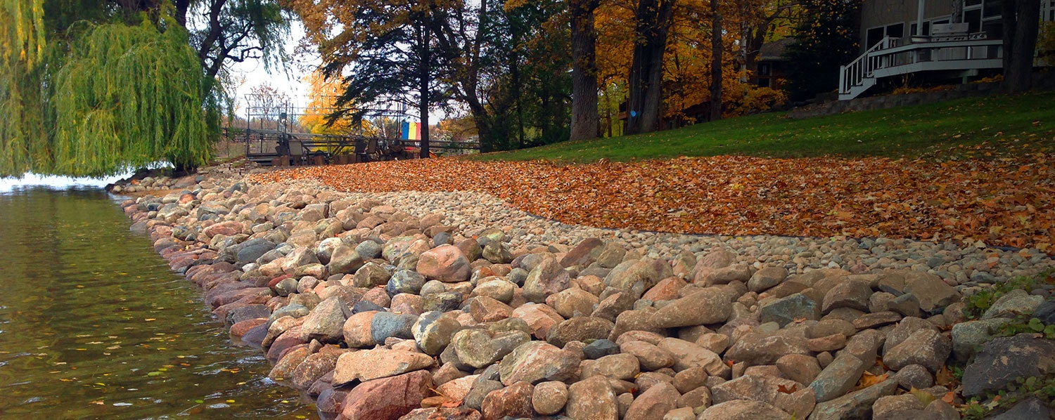 Pros & Cons: Riprap Shorelines vs. Native Shorelines • Lakeshore Guys ...