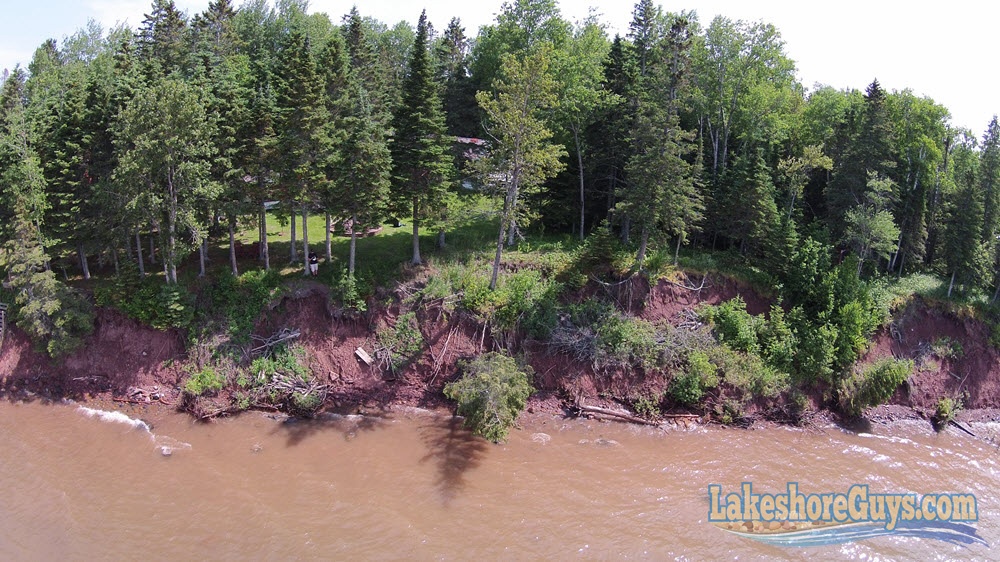 Before - erosion on Lake Superior