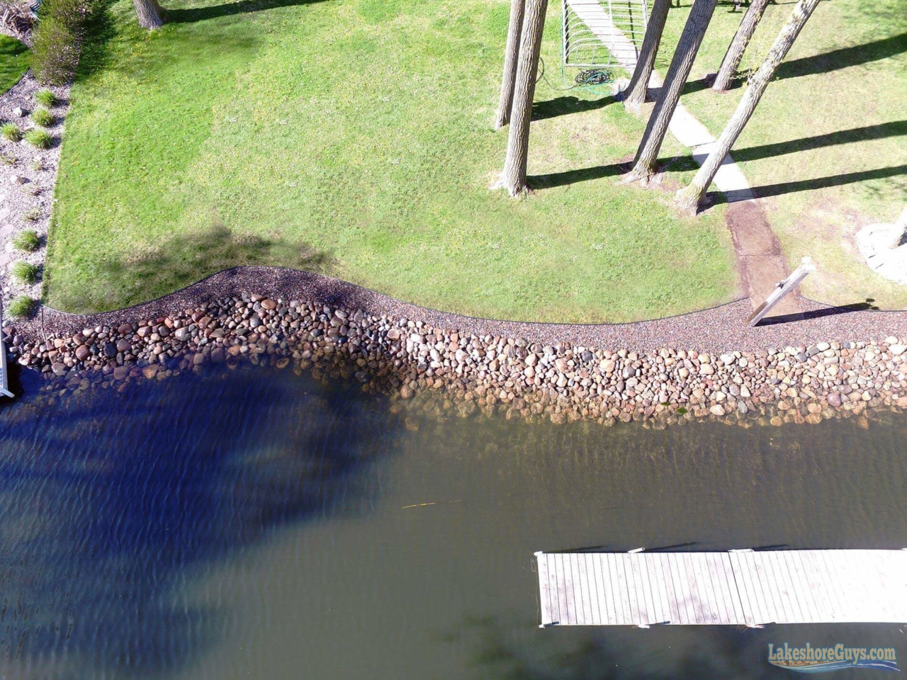 Our Work - Riprap Shoreline & Riverbank Photo Gallery • Lakeshore Guys ...