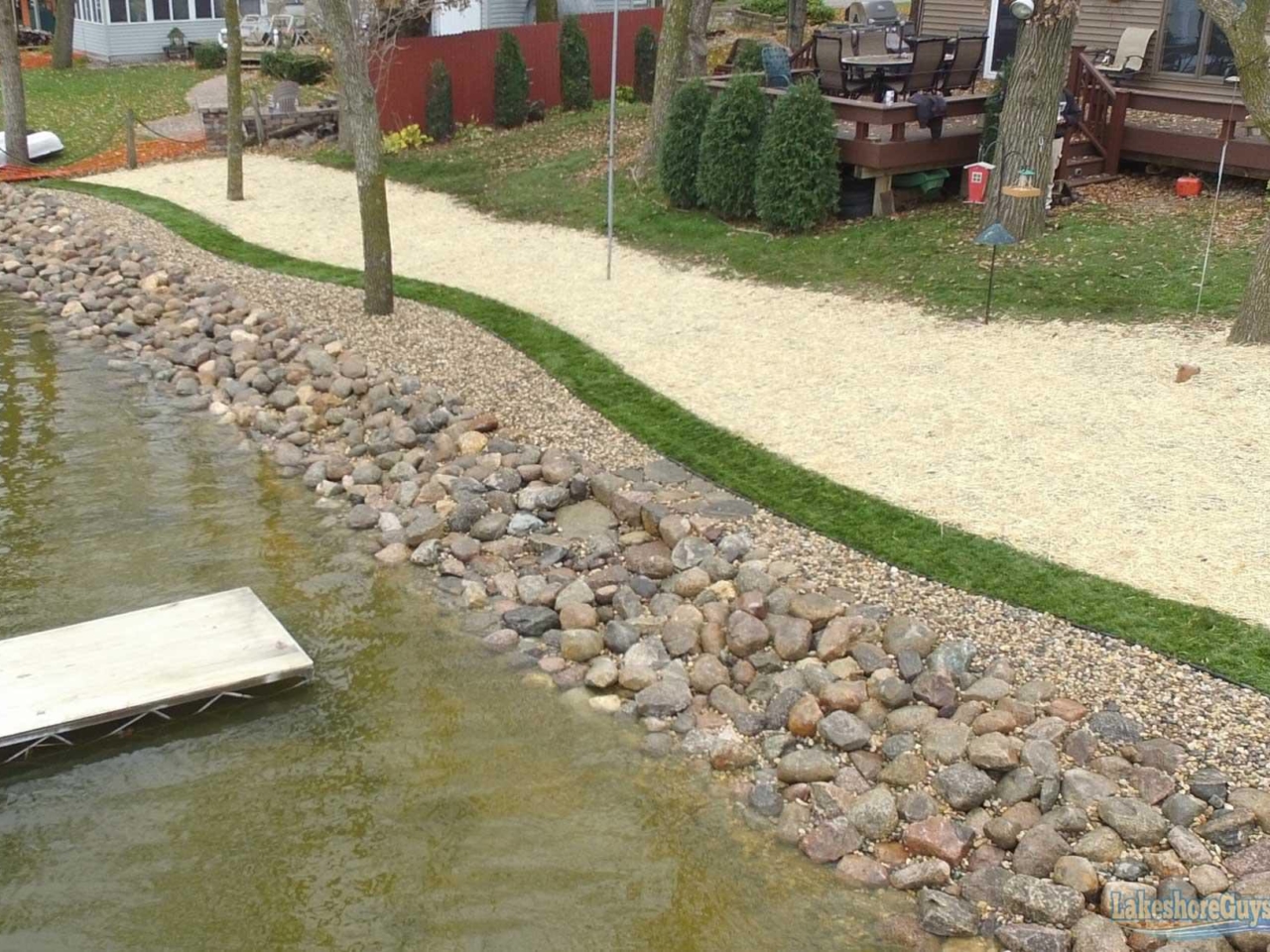 Our Work - Riprap Shoreline & Riverbank Photo Gallery • Lakeshore Guys ...
