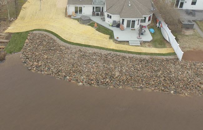 Job complete: how the shoreline looked after the 1st storm